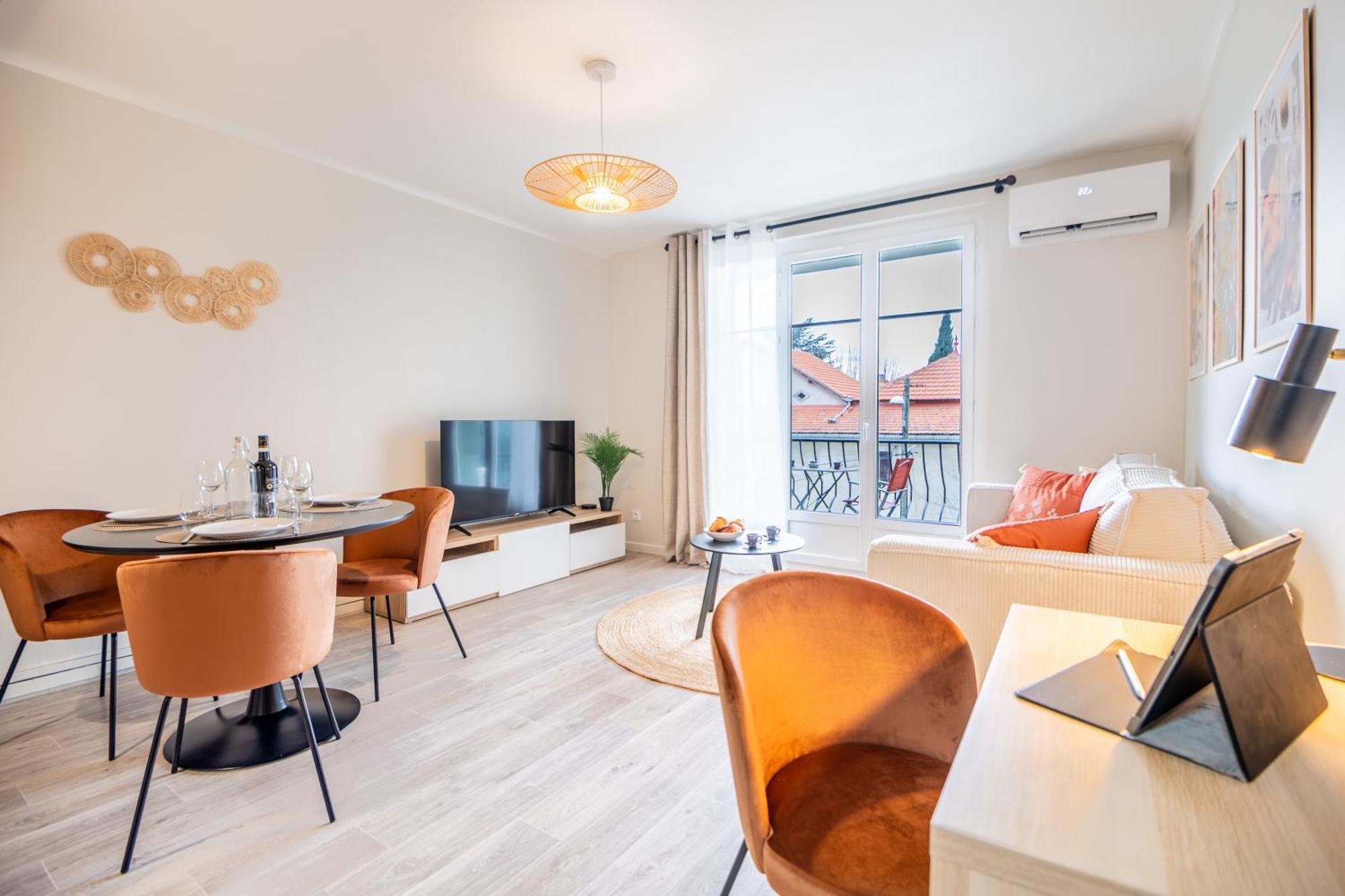 Apartament Au Calme De L'Iris - Clim - Garage - Wifi - Tramway Awinion Zewnętrze zdjęcie